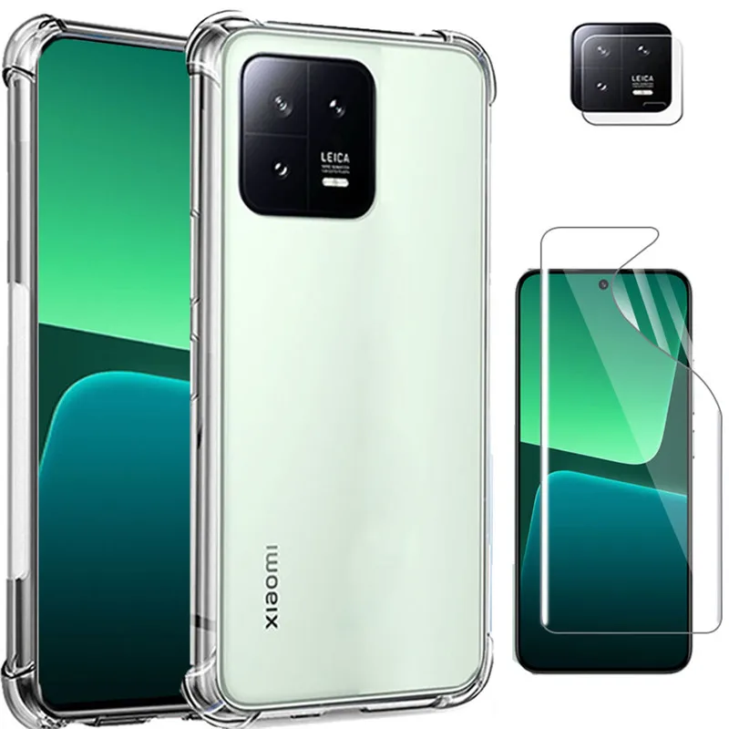 Per Xiaomi 13 Pro Custodia Xiaomi 13 Ultra Custodia In Silicone Trasparente Antiurto Mi 13 Pro Pellicola Per Fotocamera Xiomi 13 Custodia Xiaomi 13 Pr
