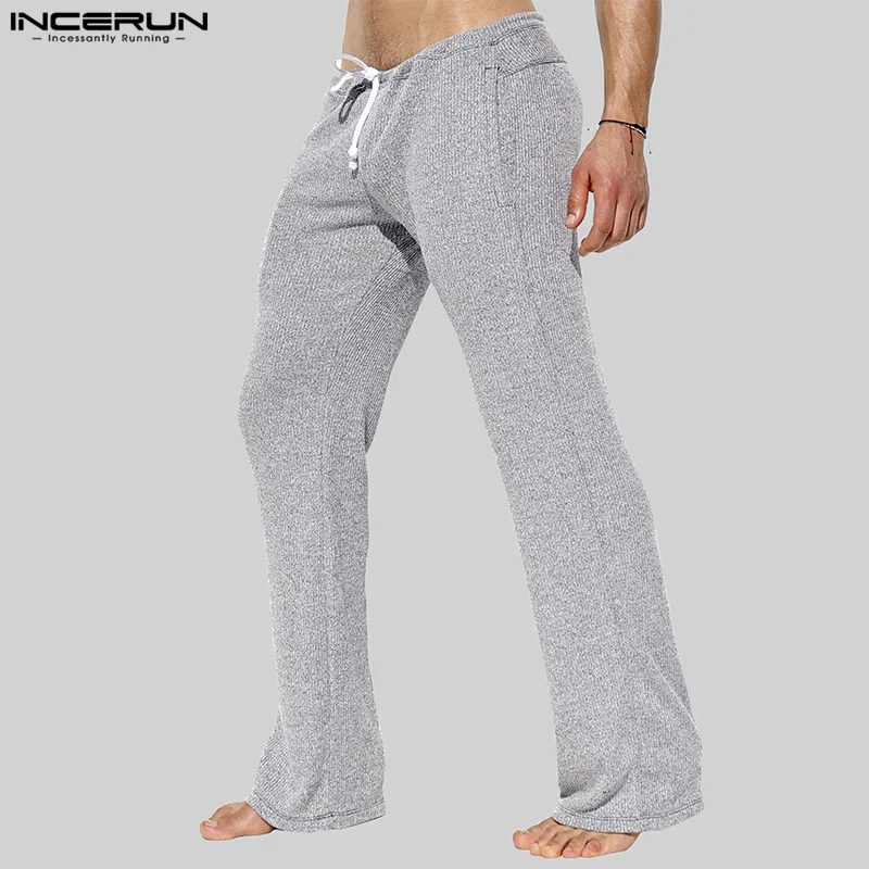 INCERUN 2024 American Style Trousers New Mens Fashionable Striped Design Long Pants Casual Well Fitting Homewear Pantalons S-5XL 4