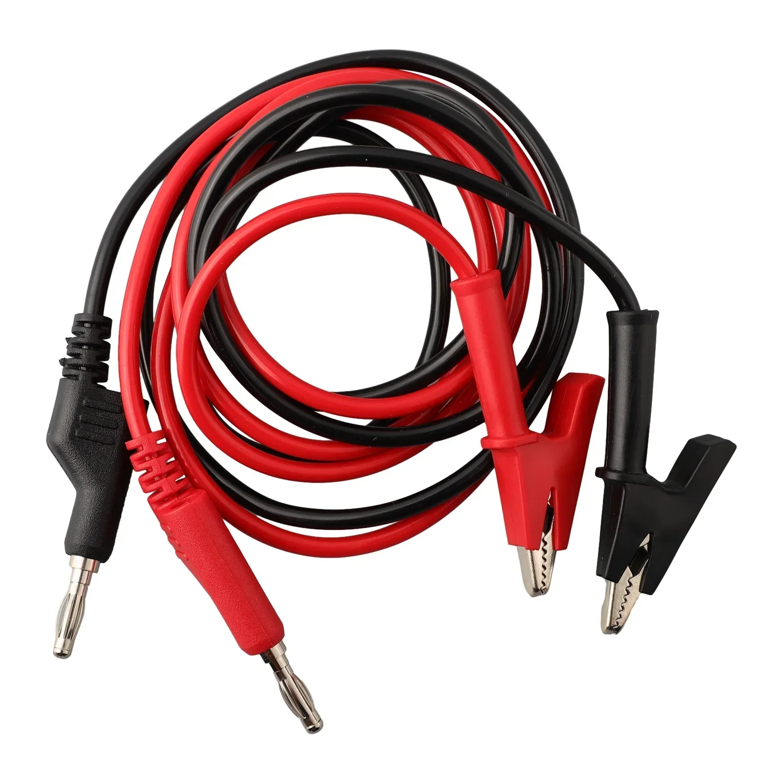 Alligator Clips Electric Test Clamp Test Probes Test Clip Test Leads Test Cable Lead Test Cable Connector Alligator Clip Adapter Test Lead Cable Test Cable 20A 1m Alligator Clip To Banana Plug Test Cable Connector Dual Probe 4mm Crocodile Clip For Multimeter Measure Tool