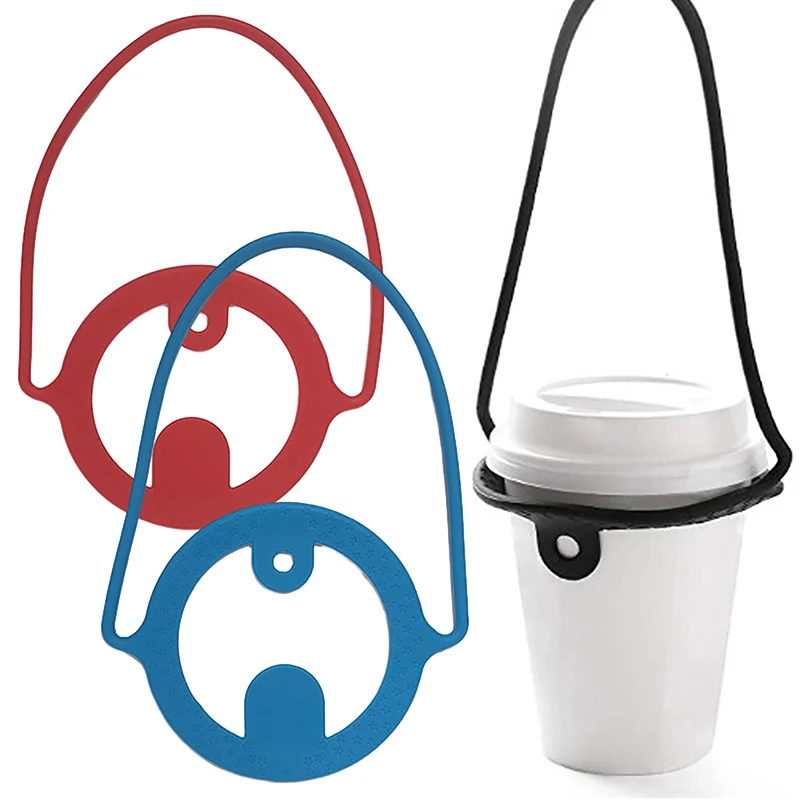 

Water Bottle Handle Strap With Silicone Antislip Base Durable Colorful Straw Cups Carrier Drinkware Carrying Rope For Coffee Cup