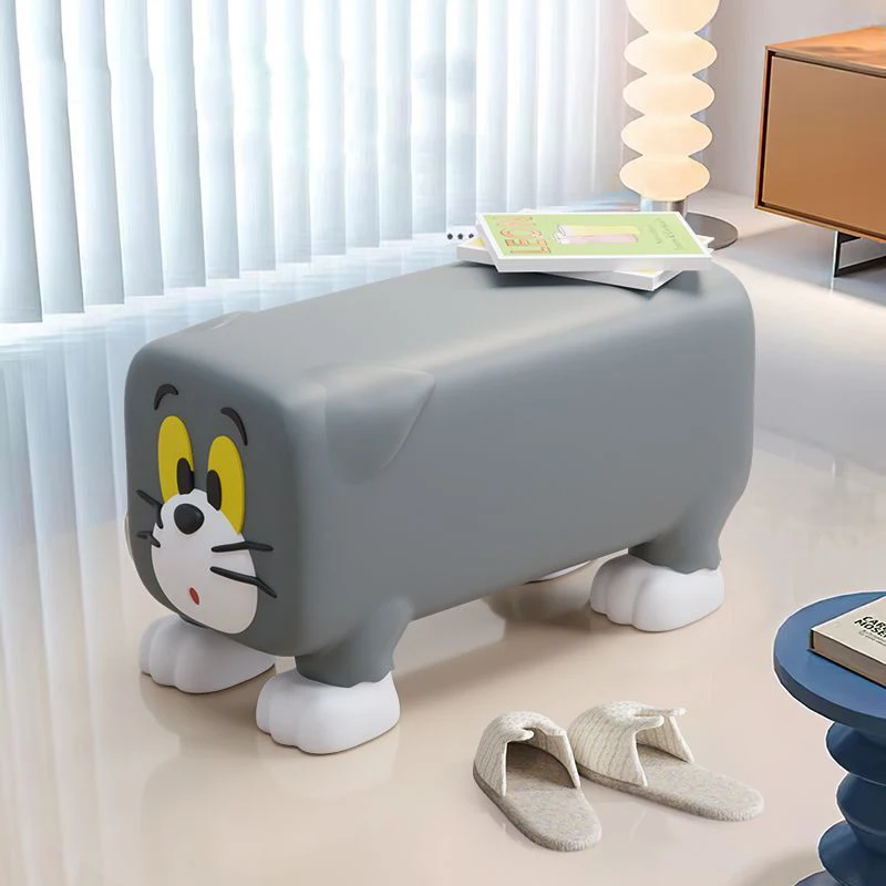 

Cute Cat Shoe Changing Stool, Home Creative Personalized Small Stool, Shoe Wearing Stool, Door Stool