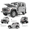 Welly 1/24 Land Rover Defender Alloy Car Model Diecast Metal Toy Off-Road Vehicle Car Model Simulation Collection Childrens Gift 4