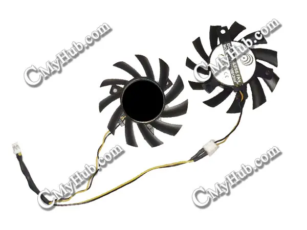 Фото Охлаждающий вентилятор для видеокарты ZOTAC GeForce GTX1050 GTX 1050 Ti GTX1050Ti OC 4 ГБ GDDR5 128BIT GA71S2H PLA07010S12HH 65 мм 40 мм №3