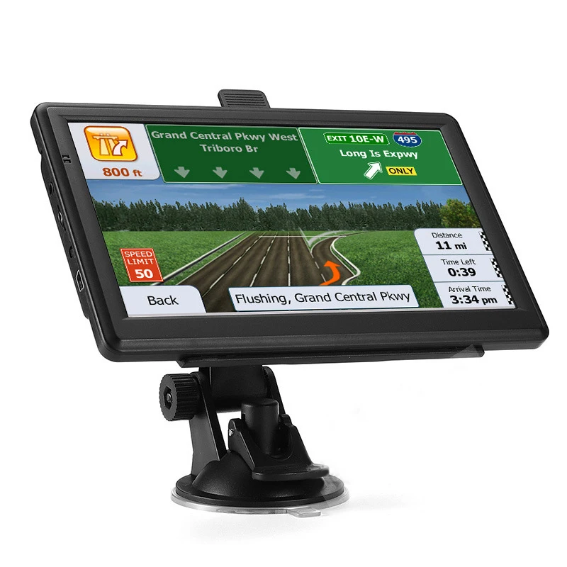 

7 Inch Car GPS Navigation Touch Screen GPS Navigator Truck Sunshade Sat Nav 256M+8G 2023 Europe America Map GPS Navigators