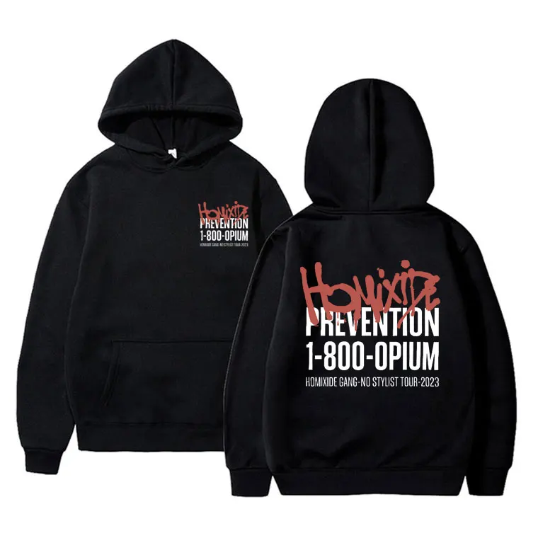 Opium系 HOMIXIDE GANG公式 XL ジャージT Homixide Gang No Stylist Tour Hoodie Playboi Carti Opium Hoodies