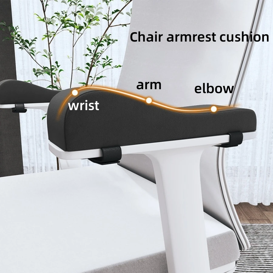 Office Chair Armrest Cushions and Memory Foam Elbow Pillows One set Designed to Relieve Forearm Pressure Washable
