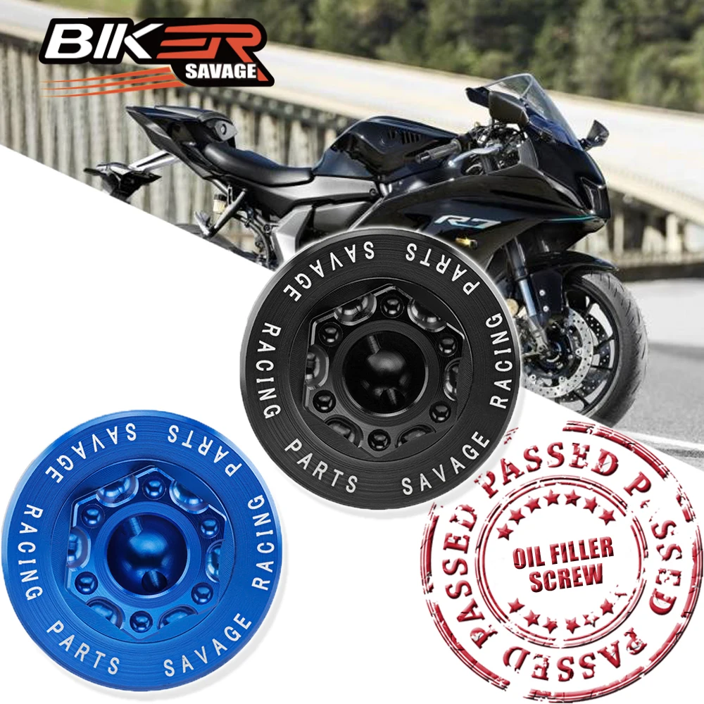 

Engine Oil Filler Cap Bolt Screw Cover Plug Motorcycle Accessories For YAMAHA YZF R7 2021-2022 Moto CNC Aluminum Alloy Parts