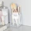 Make Up Organizer Plastic Makeup Brush Pot Storage Acrylic For Cosmetics Holder Desk Cosmetic Storage Container 1