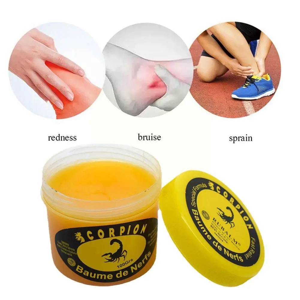 Ointment Scorpion Peppermint Cream Rheumatism Bruises Low Fatigue Back Pain Cramps Sciatica and Muscle Relie 100g pain relief cream knee pain relief cream