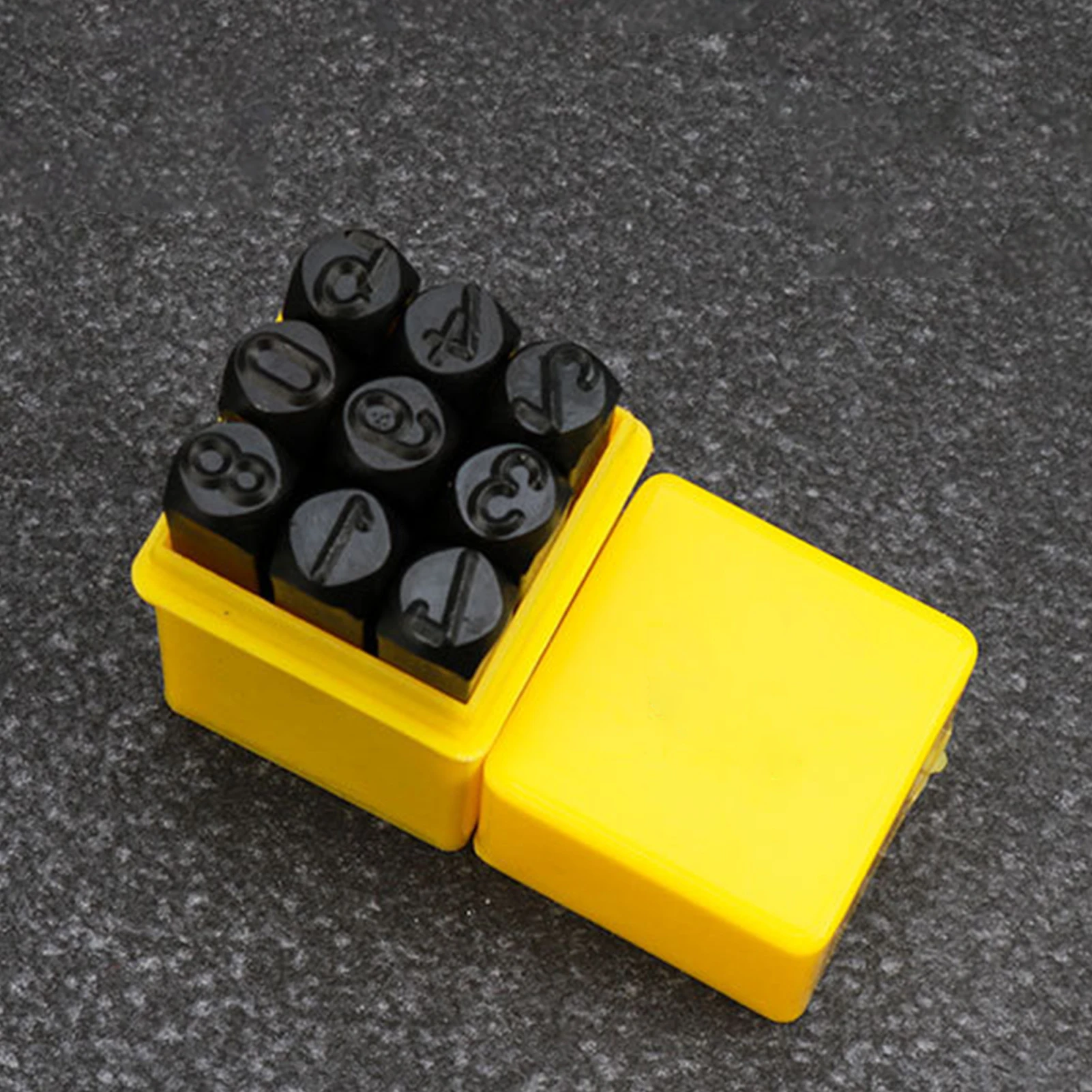 Steel Die Metal Stamping Kit Punch Tool With Vehicle Identification Tag Information Date Plate Number Letter Alphabet 3-8MM metal stamping tool