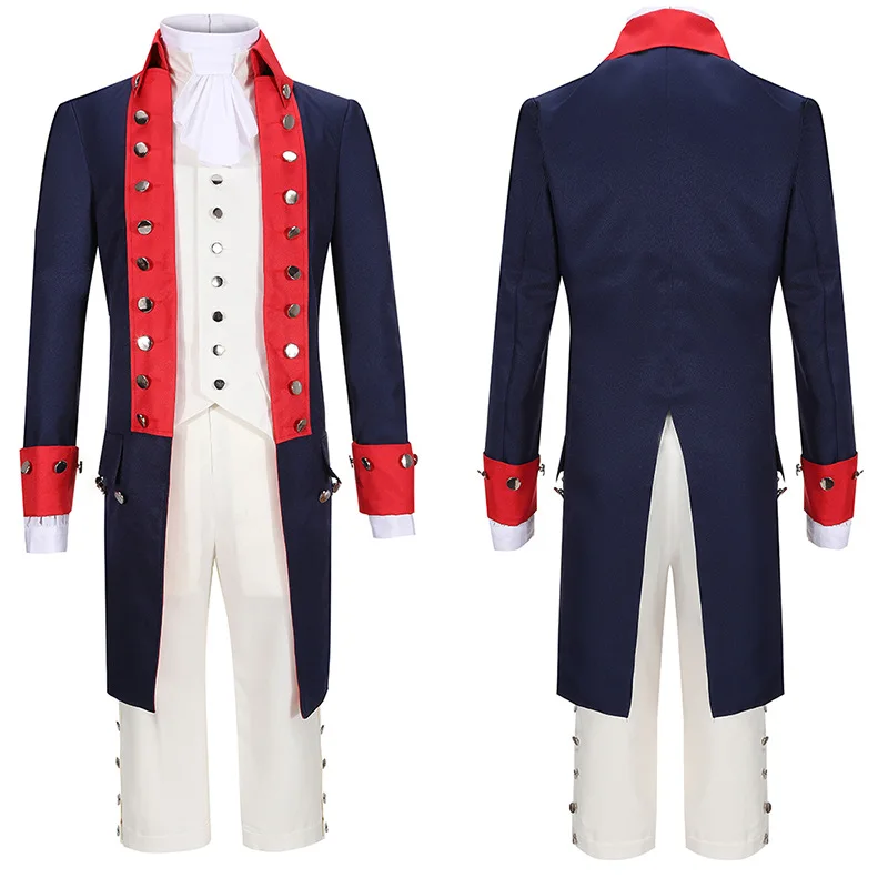 2022Medieval Retro Prince Cosplay Costume New Victorian Noble Steampunk  Uniform Jacket Halloween Carnival Concert Stage Outfits