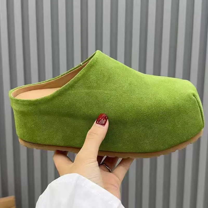 Spring Platform Women Slippers Flats Slingback Shoes Fashion