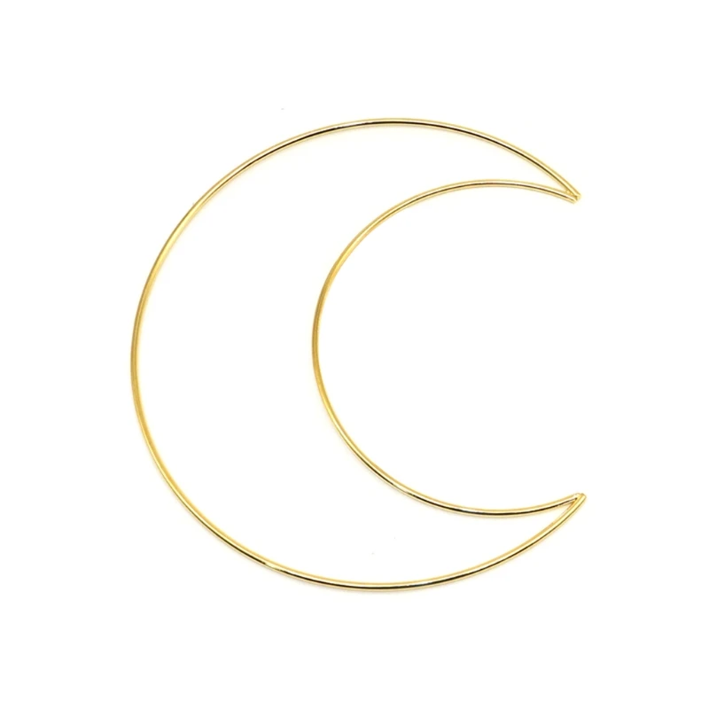 

50-200 мм лунная рамка «Ловец снов», круглое кольцо, металлический лунный обруч в макраме для изготовления «Ловца снов» ручной