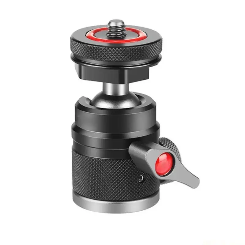 M5TD 360도 회전 미니 볼헤드 카메라 마운트 어댑터(삼각대 사진 장비의 수평 및 수직 촬영용)