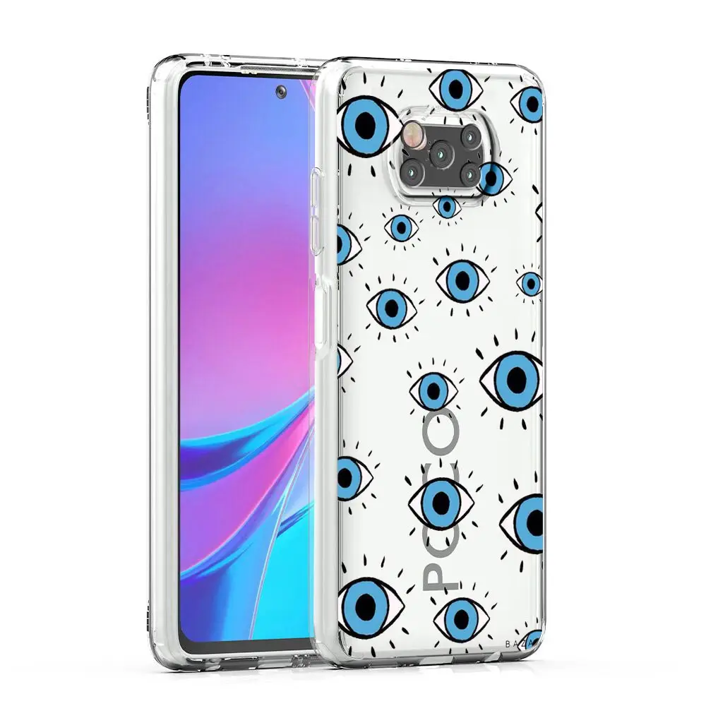Blue Eye Art Clear Phone Case Cover