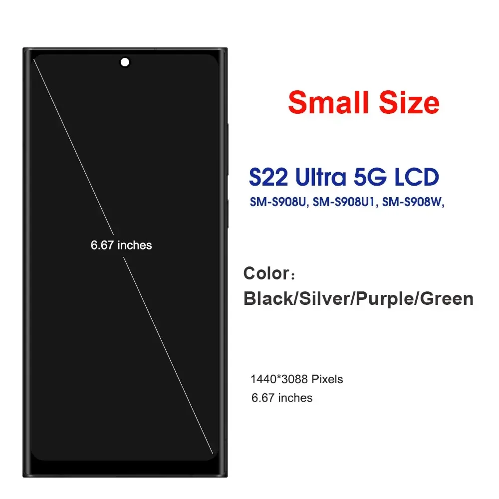 LCD ÷ ġ ũ Ÿ, Ｚ  S22 Ʈ 5G, S908B, S908B, DS