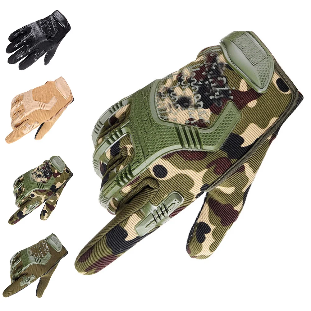Sports Gloves Finger Gloves Tactical Gloves Tactical Gloves Half Finger Paintball Airsoft Shot Combat Anti-Skid Men Bicycle Full Finger Gloves Protective Gear