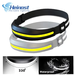 New Headlamp COB Work Lamp Red and White Light Source LED ABS Headlamp Mountaineering Camping Outdoor Headlight Running Light