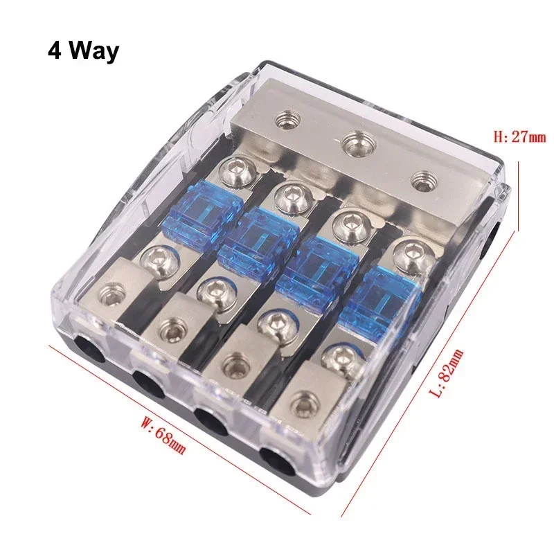 Fuse Holder Power Distribution Block Box For Car Audio Modification