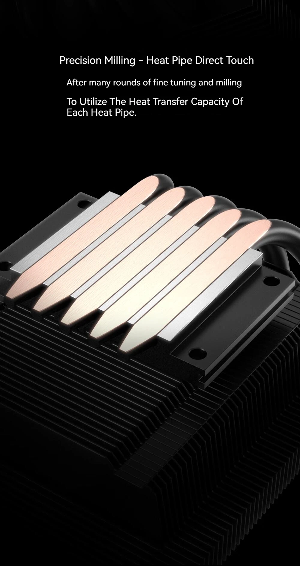ID-COOLING IS-50X CPU Cooler 5 Heat Pipes 56mm Height ITX Computer Air Cooling R