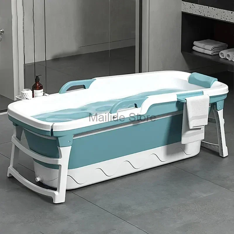 

Simple Portable Bathtubs Adult Folding bathtub Household Foaming hot Tub Adult Bathing Tub Full Body Sweat Steam Bathing Basin