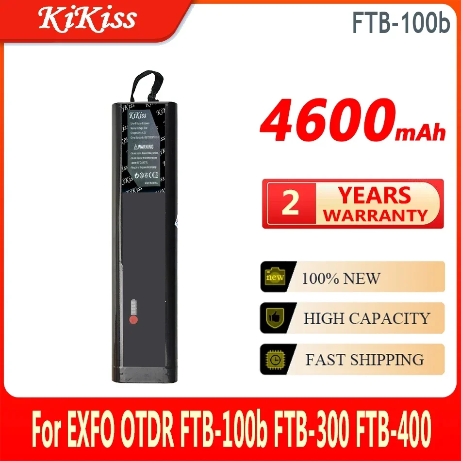 

KiKiss Battery FTB100b 4600mAh For EXFO OTDR FTB-100b FTB-300 FTB-400 GP-285 High Capacity Bateria