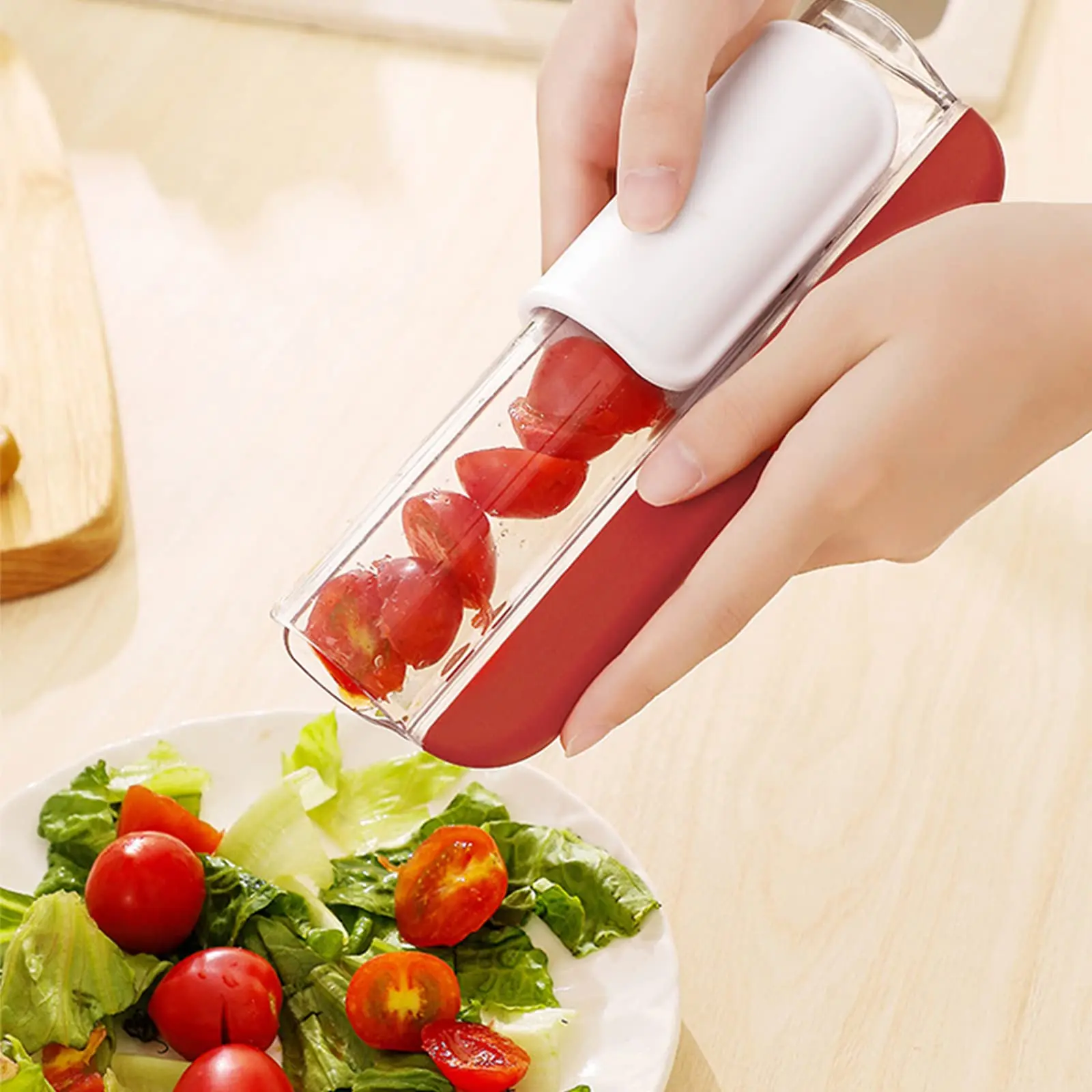 Multi-Function Tomato Slicer Manual Grape Cutter Small Fruit Cutter Grape Kitchen Accessories Cake Decoration Tool Fruit Slicer