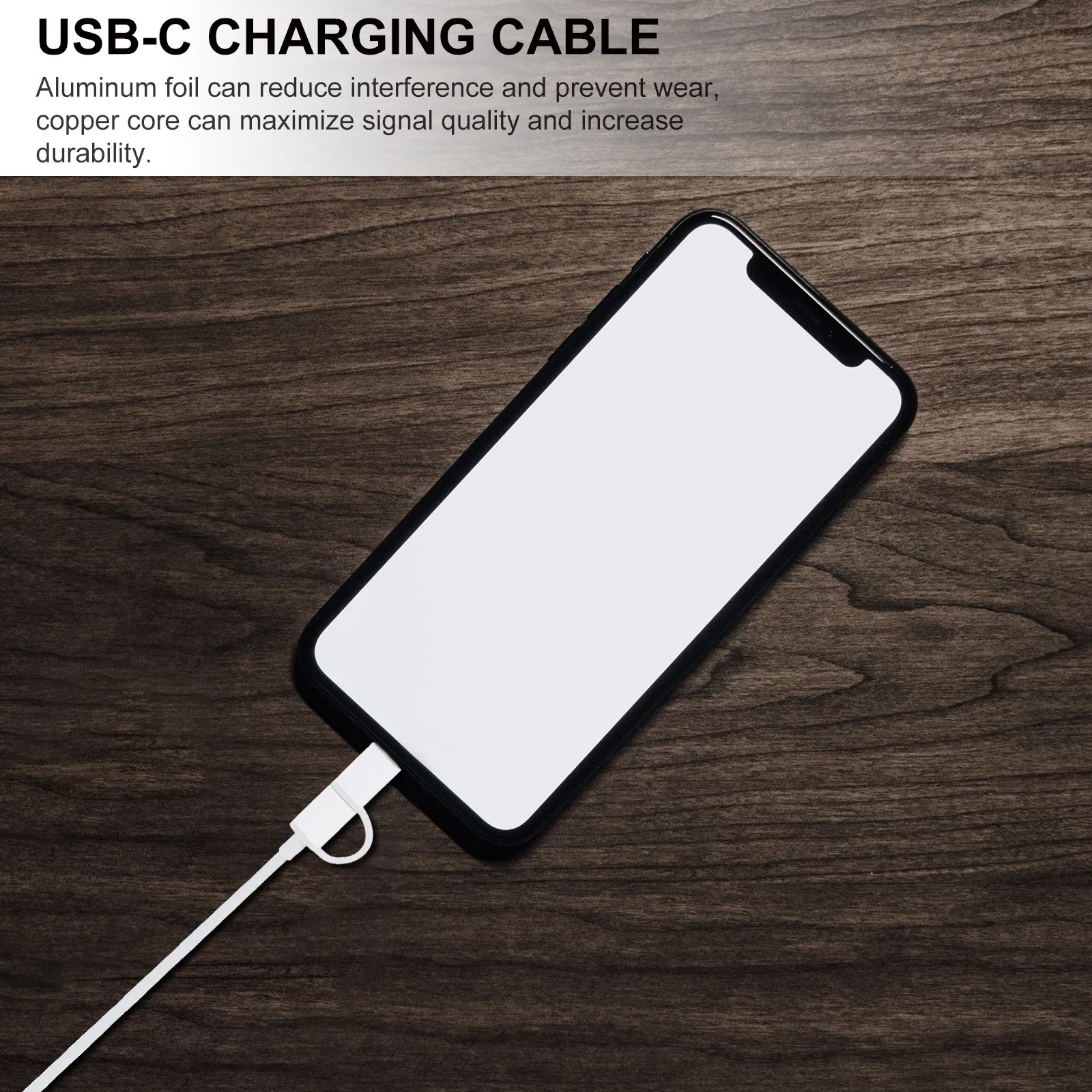 USB Type-C 마이크로 USB 데이터 케이블 고품질 PVC 알루미늄 호일 구리 코어 고속 충전 데이터 동기화 코드 휴대용 다목적