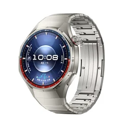 Luxury Titanium Replacement Strap for Smartwatch - No Gaps Metal Bracelet, 46mm (Titanium)