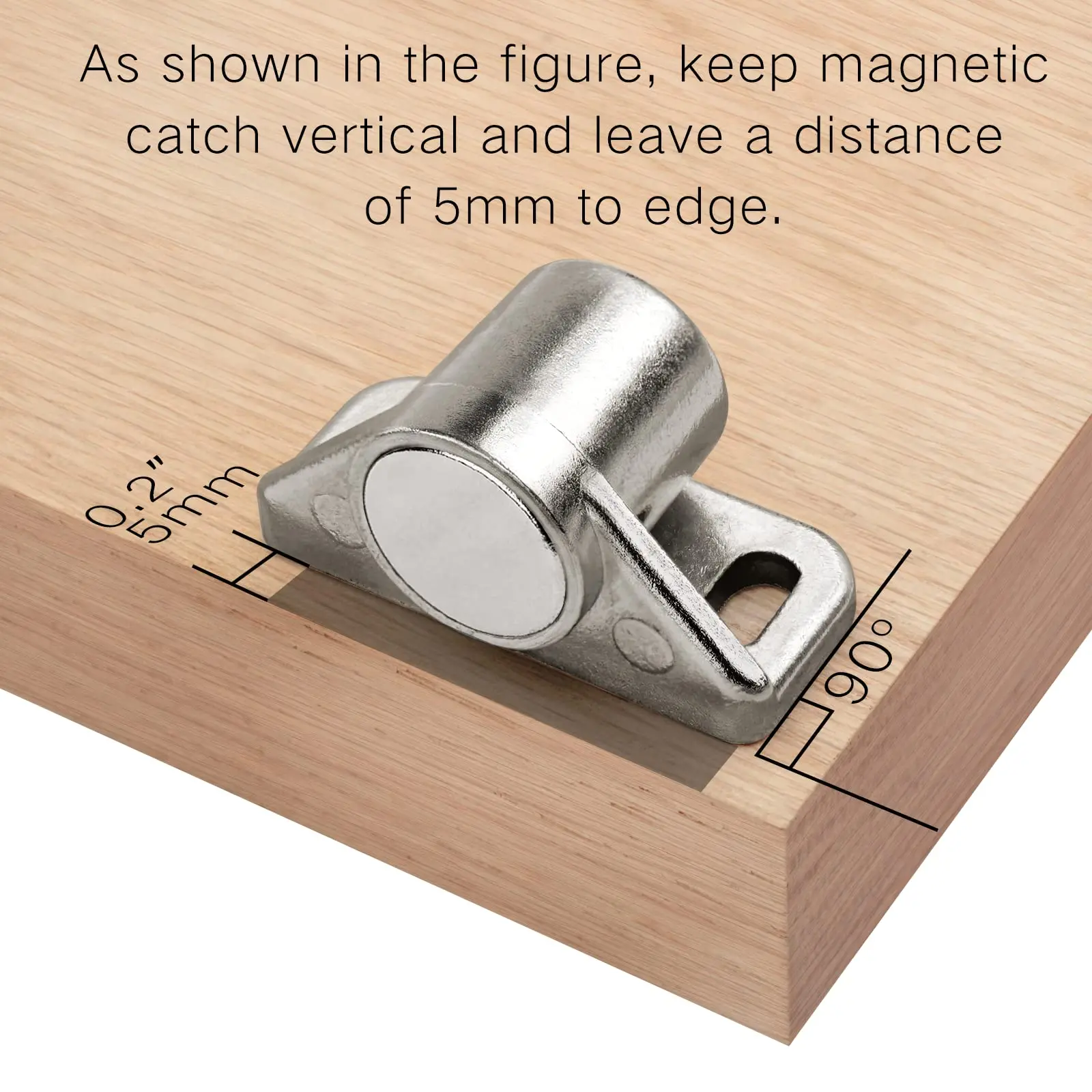 Cabinet Sideboard Door Buckle, Magnetic Furniture Door Stopper, Strong Super Strong Neodymium Magnet Latch