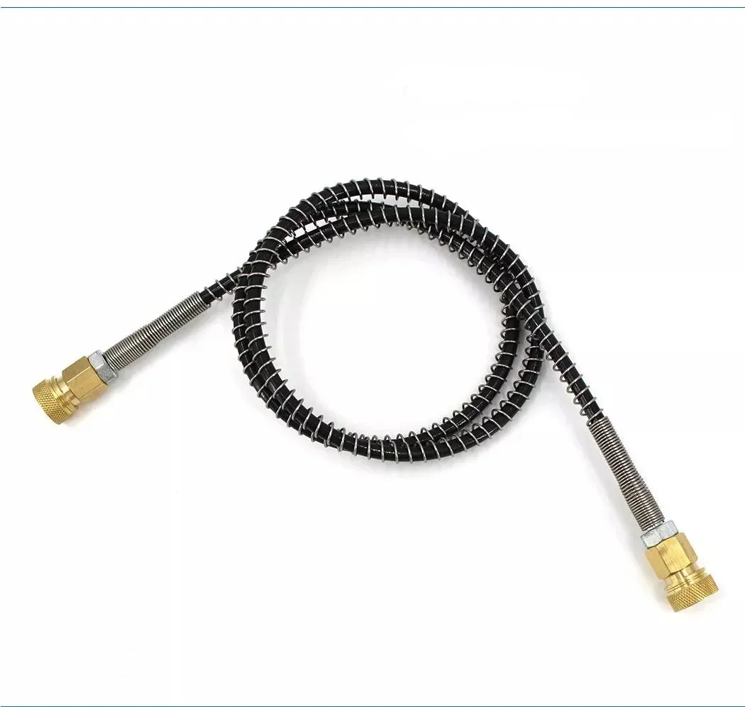 M10x1 Thread 30Mpa 300Bar 4500psi Pneumatics Air Pump Air Refilling High Pressure Nylon Hose with Spring Wrapped