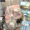 HAEX Funny Big Ear Backpacks Women Kawaii Candy Color Ribbon Mochilas Para Mujer Large Capacity Students DIY Doll Show Ita Bags 4