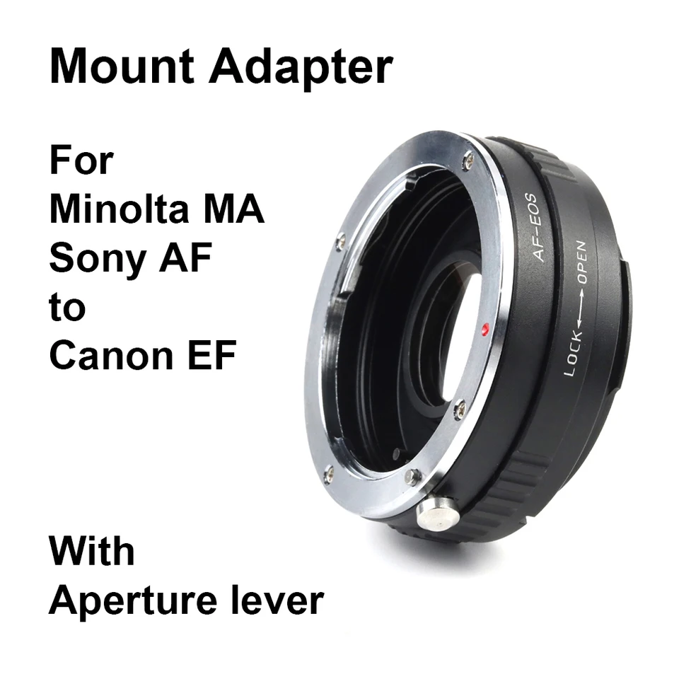 Adattatore Obiettivi Canon EF/EF-S Per Fotocamere Sony E-Mount - Anello Per Messa A Fuoco Automatica - Foto 4