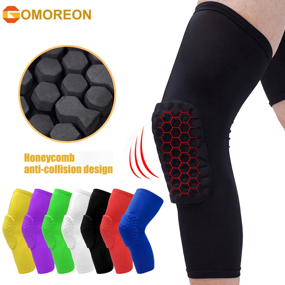1PC Basketball Knee Pads Honeycomb Elastic Kneepad Compression Sleeve Foam  Brace Patella Protector Volleyball Support - AliExpress