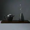 2024 New Black Ceramic Small Vase Home Decoration Crafts Tabletop Ornament Simplicity Japanese-style Decoration 6
