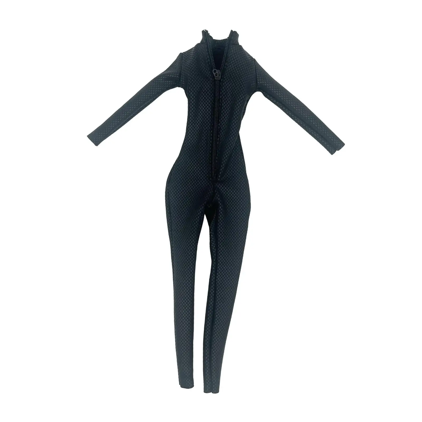 

1:6 PU Leather Jumpsuit Miniature Clothing Handmade Doll Clothes for 12in Female Action Figures Doll Model Dress up Accessories