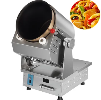 Macchina per il riso fritto 6L 12L Cucina del ristorante Macchina per friggere elettrica automatica Robot da cucina Robot rotante per riso fritto