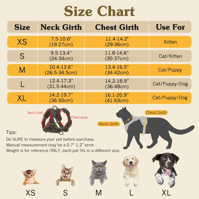 VavoPaw Cat Harness and Leash Set for Walking Adjustable Kitten Vest Harness with Reflective Strip Breathable Mesh Cat Harness 6