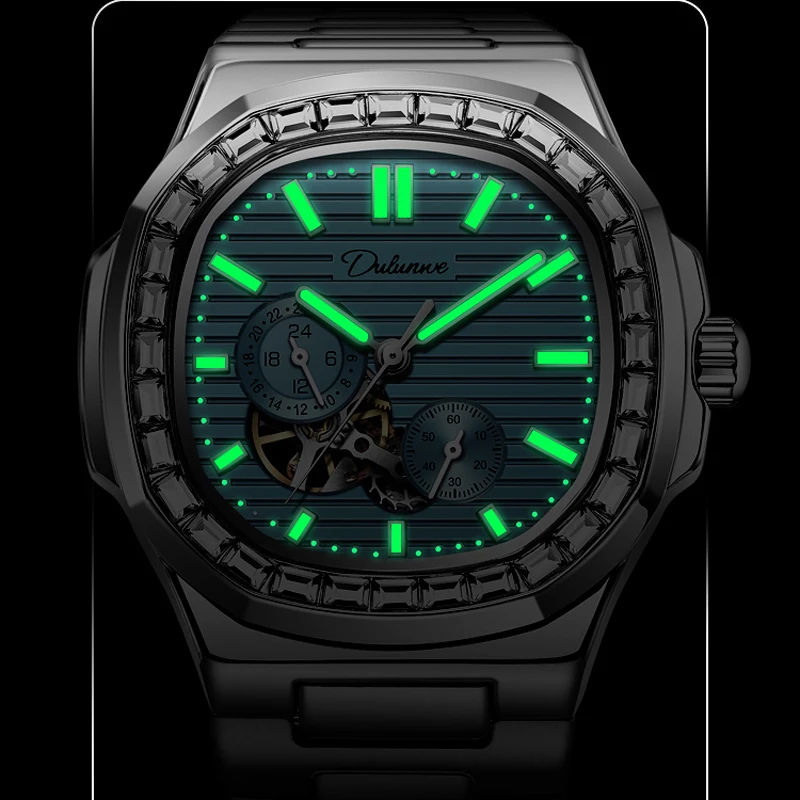 Men's es Automatic Mechanical Sports Men Wrist Waterproof Clock Luxury Top Casual Sky Blue es_voghion.com