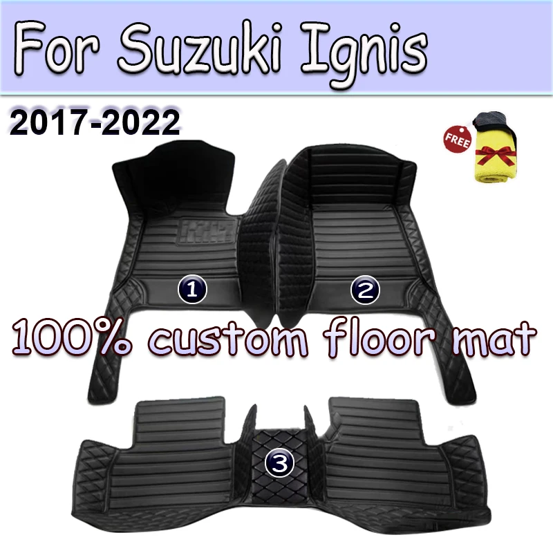 

Автомобильные коврики для Suzuki Ignis 2022 2021 2020 2019 2018 2017 коврики пользовательские аксессуары для стайлинга крышка интерьера Запасная часть