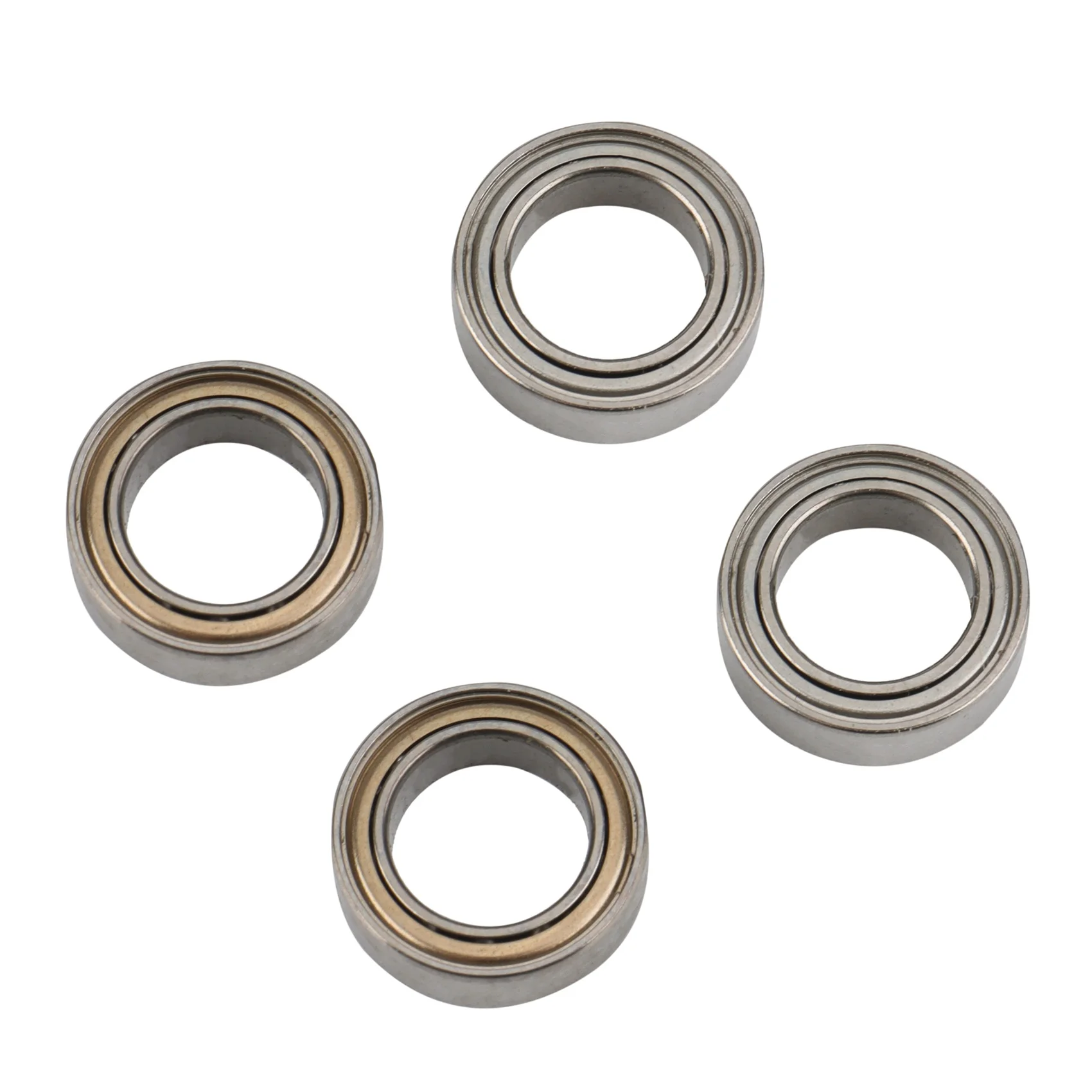 8 Stück RC-Auto Metallreifen - Gelb und Weiß 1.9"