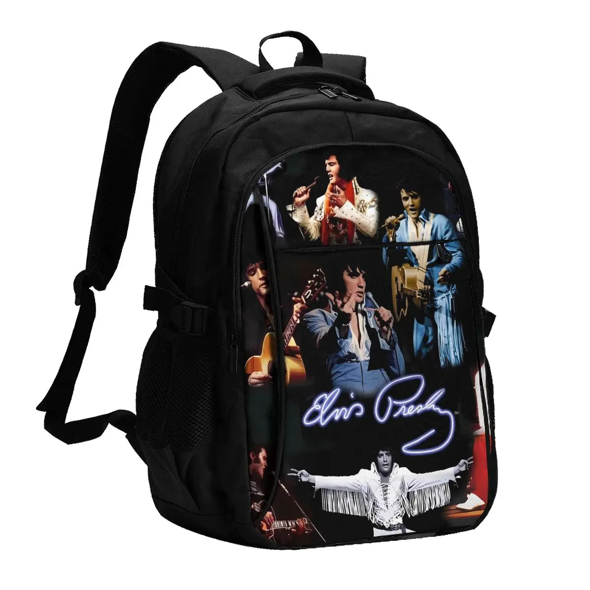 

Elvis Presley Travel Laptop Backpack, Business Laptop Backpack with USB Charging Port, College Bag for Men & Women