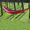 1-2 Person Canvas Hammock 264lbs Capacity Stripe Cotton Rainbow Hanging Bed Portable 102x32 in for Outdoor Indoor with Carry Bag 2