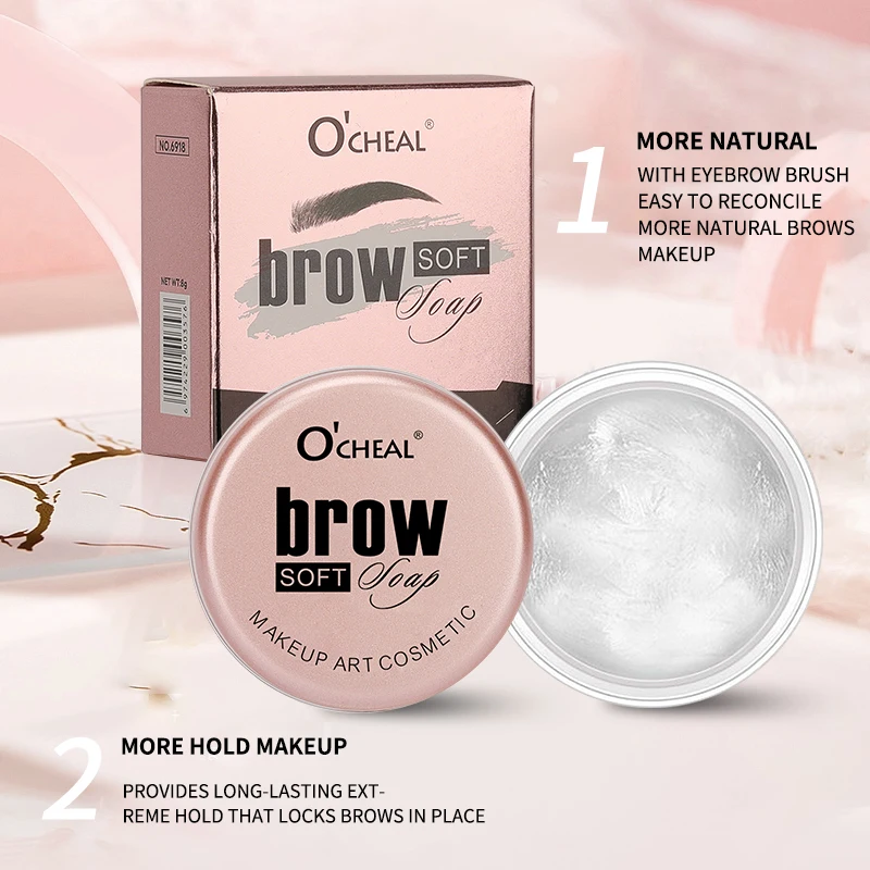 Eyebrow Styling Gel 3D Feathery Wild Brow Wax Waterproof Long Lasting Easy To Wear Shaping Eyebrows Makeup Sculpt Soap Cosmetics 5