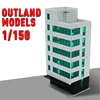 Original 1/150 N Scale Scene Outland Models Colored Railway Modern City Building DIY Assembly Micro Toy Landscape Xmas gifts 5