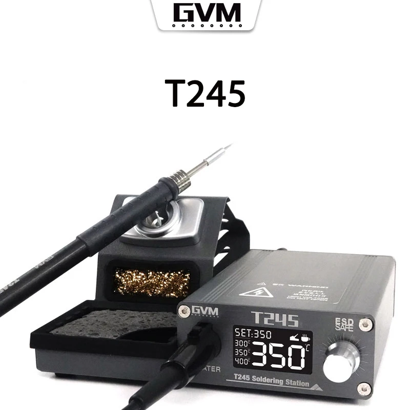 

GVM T245 130 Вт высокомощная паяльная станция, ремонт женской серии C245, наконечники паяльника