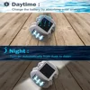 Outdoor Lighting IP68 Waterproof Solar Powered 6LED Road Stud Light Aluminum Road Reflective Light Highway Ground Warning Light 4