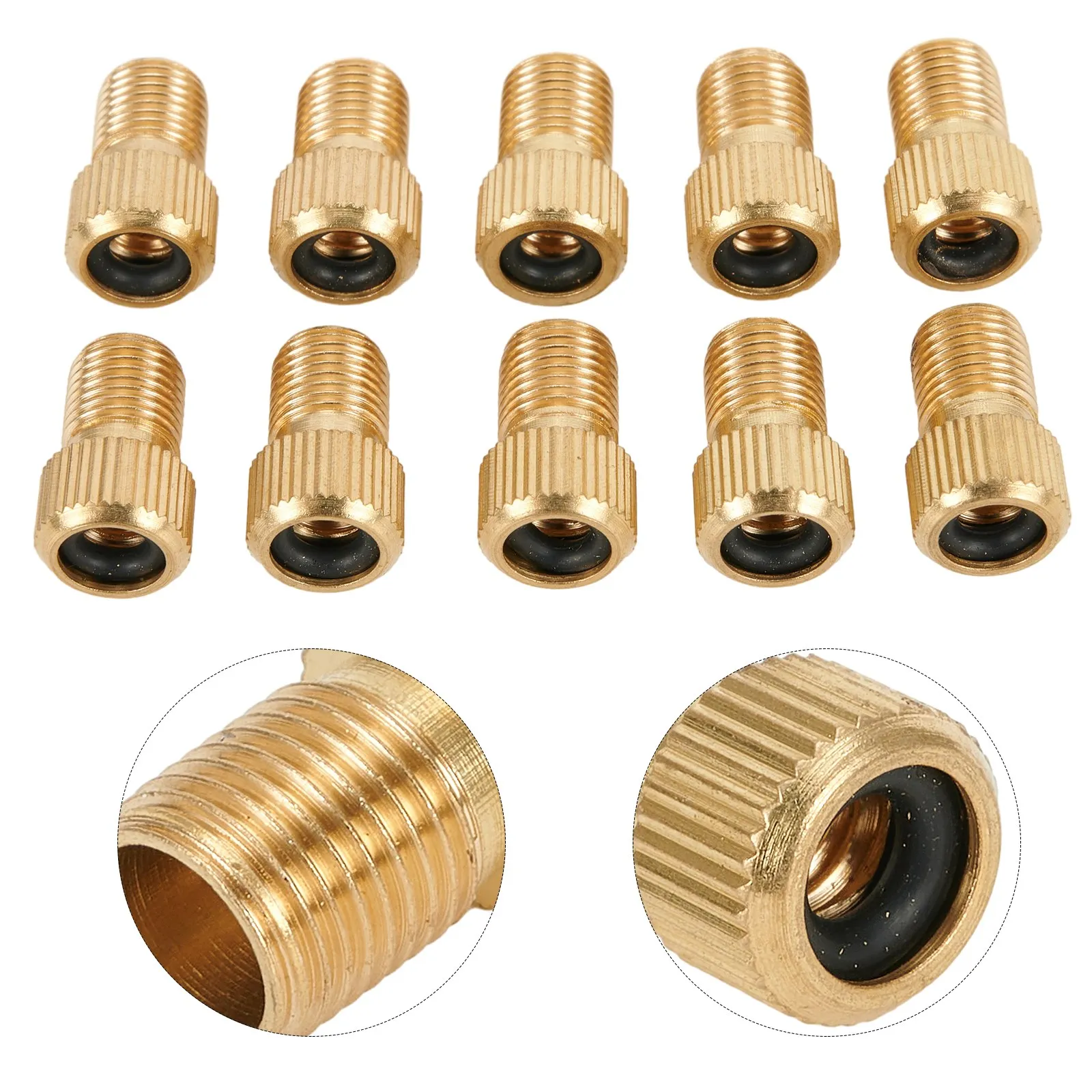 Description Picture 6 of item5/10PCS  Bicycle Valve Adapter Dv Sv French To Dunlop Car Valve Car Pump