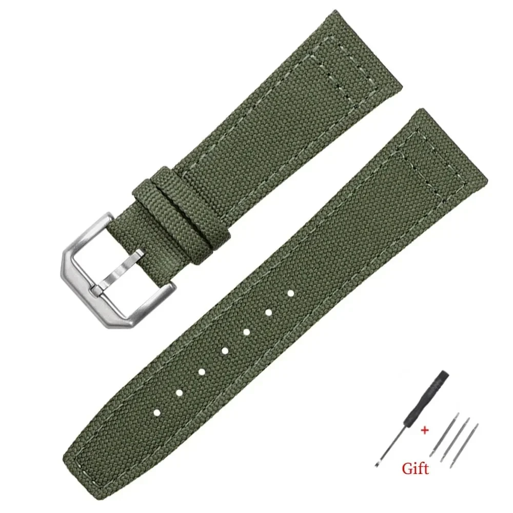Universal Nylon Canvas Watch Strap - Business & Sport Replacement Wristband
