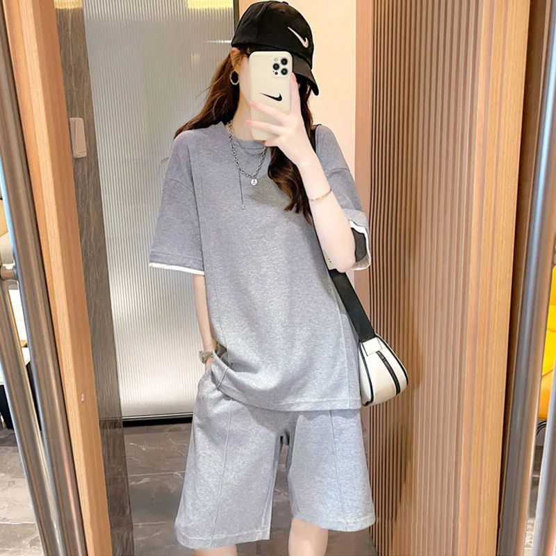 Biker Shorts Outfit Short Gris Mujer Outfit Ideas Outfit De Mujer